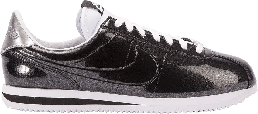  Nike Cortez Basic Premium QS &#039;Black Metallic Silver&#039;