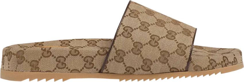  Gucci GG Canvas Slide Sandal &#039;Beige Monogram&#039;