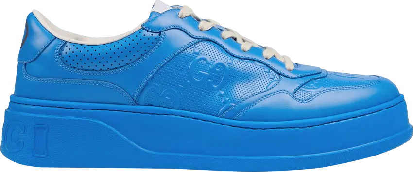  Gucci GG Embossed Sneaker Bright Blue