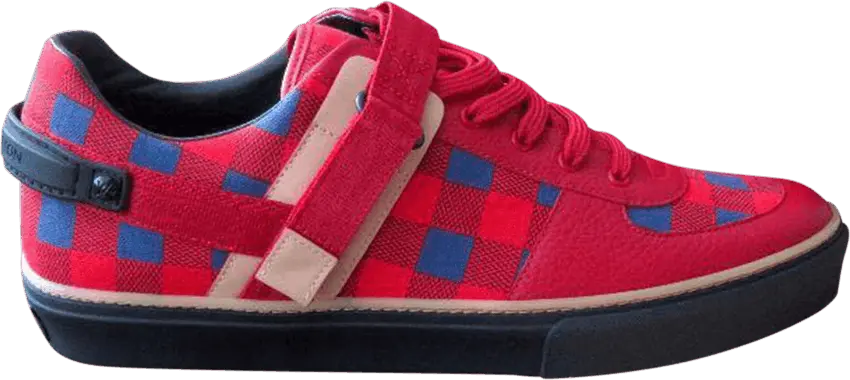 Louis Vuitton Runway Damier Low &#039;Masai - Red Blue Checkered&#039;