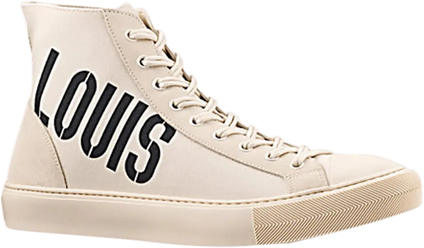  Louis Vuitton Tattoo Sneaker Boot &#039;Cream Louis&#039;