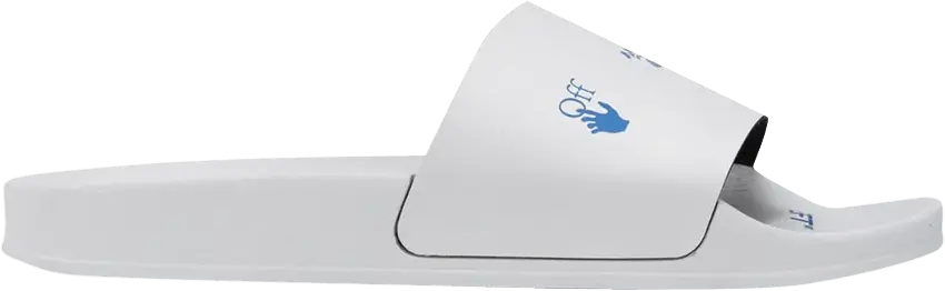  Off-White Logo Sliders White Blue AW20