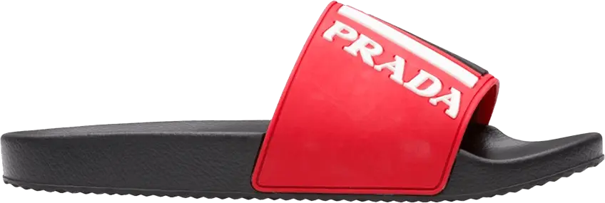  Prada Poolside Slide &#039;Red&#039;