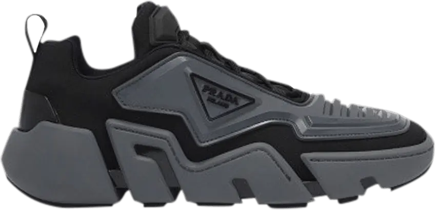  Prada Techno Stretch Fabric Sneaker &#039;Grey Black&#039;