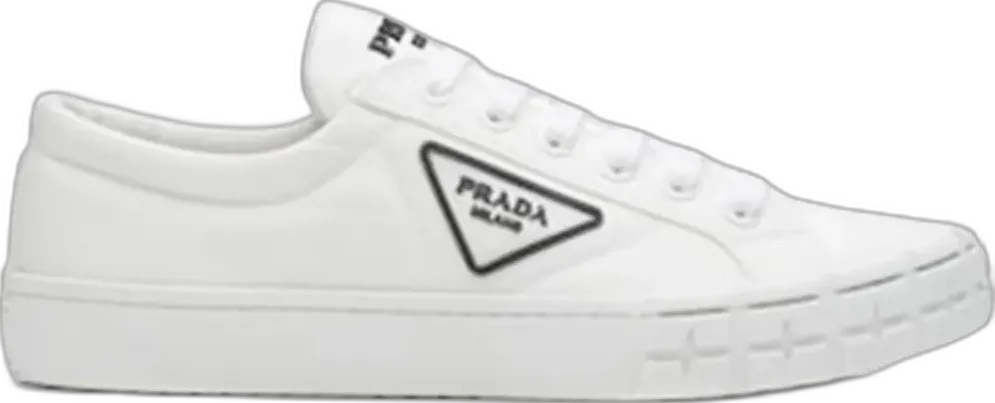 Prada Wheel Cassetta Low White White Black