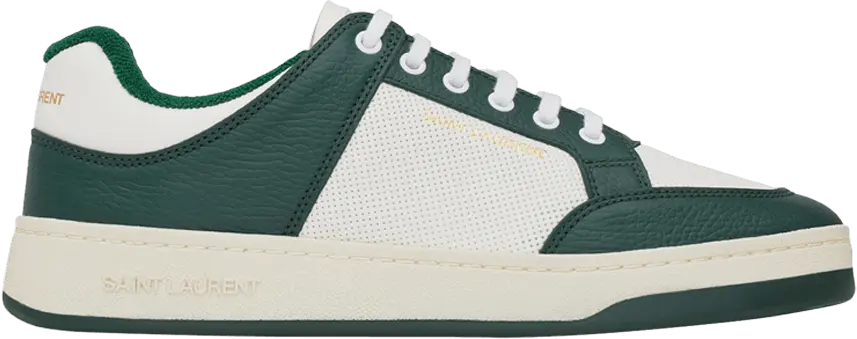  Saint Laurent SL-61 Low &#039;White Dark Green&#039;