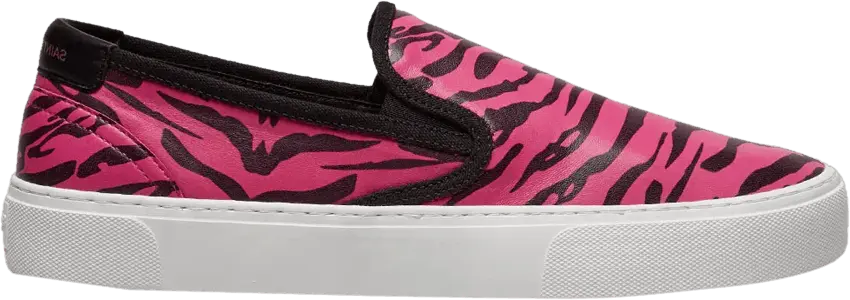 Saint Laurent Venice Slip-On &#039;Zebra Stripes - Fuchsia&#039;