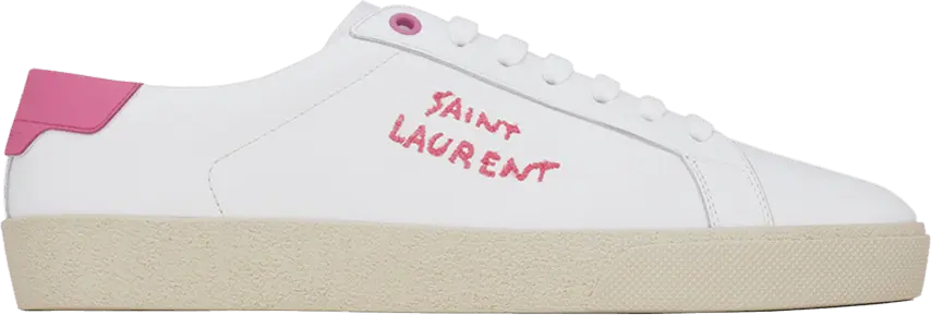  Saint Laurent Wmns Court Classic SL/06 Low &#039;White Ivresse Pink&#039;
