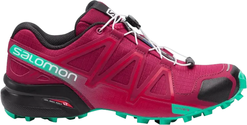  Salomon Wmns Speedcross 4 &#039;Beet Red Electric Green&#039;