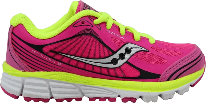  Saucony Kinvara 5 PS &#039;Pink Black Citron&#039;