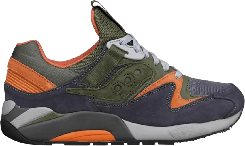  Saucony Packer x Grid 9000 &#039;Trail Pack - Green Orange&#039;