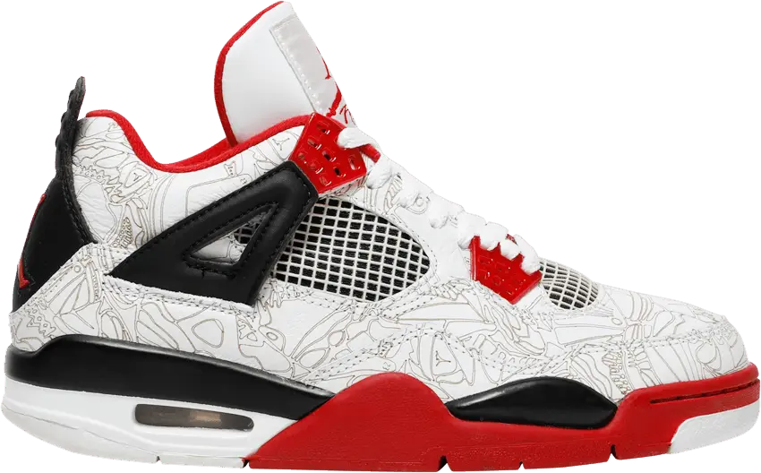  Jordan 4 Retro White Laser