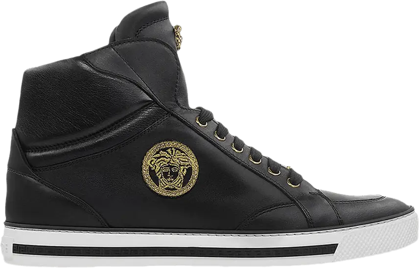 Versace Nappa Leather Signature Mid &#039;Black&#039;