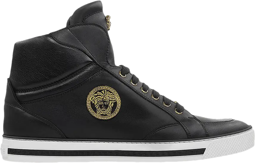  Versace Nappa Leather Signature Mid &#039;Black&#039;