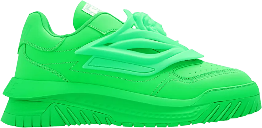 Versace Odissea Caged Rubber Medusa Sneaker &#039;Green&#039;