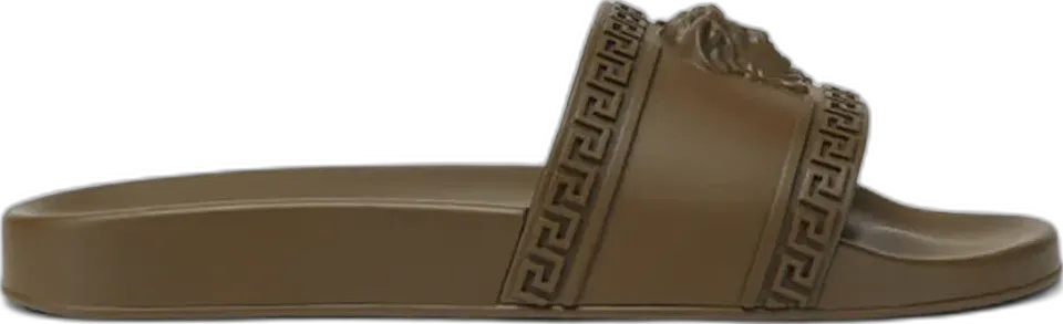 Versace Palazzo Pool Slides Brown