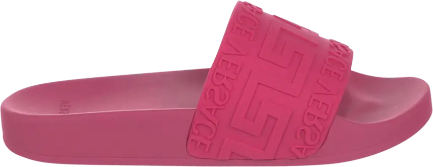  Versace Pool Slide &#039;La Greca - Fuchsia&#039;