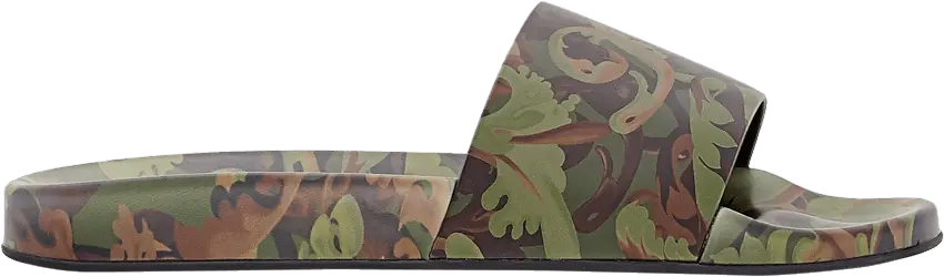  Versace Slide &#039;Baroccoflage Print - Khaki&#039;