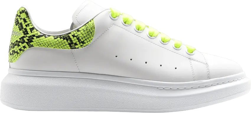  Alexander Mcqueen Alexander McQueen Oversized Sneaker &#039;White Fluo Yellow Python&#039;