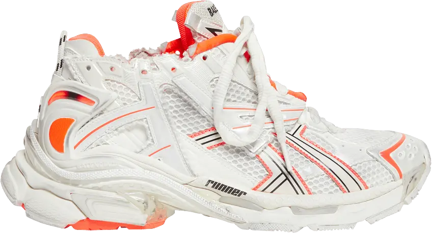  Balenciaga Runner Sneaker &#039;Eggshell Neon Orange&#039;