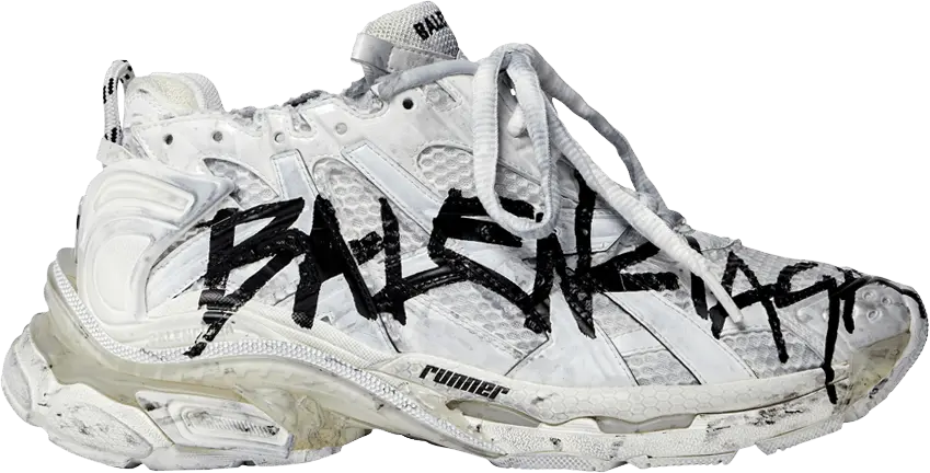 Balenciaga Runner Sneaker &#039;Graffiti - White Black&#039;