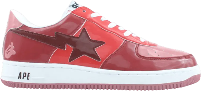  Bapesta FS-001 Low &#039;Red&#039;