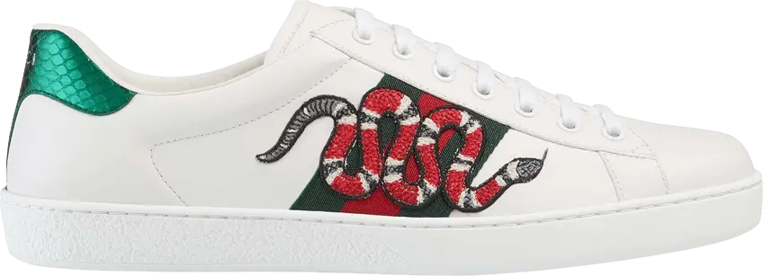  Gucci Ace Embroidered &#039;Snake&#039;