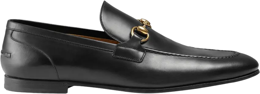  Gucci Jordaan Leather Loafer &#039;Black&#039;