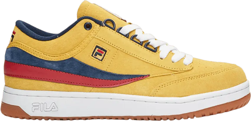  Fila T-1 Mid &#039;Lemon Chrome Navy Red&#039;