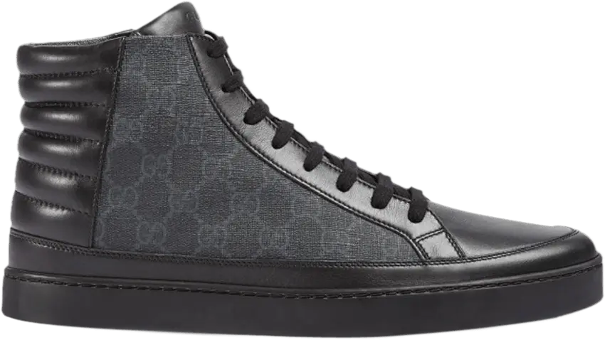 Gucci GG Supreme High &#039;Black Grey&#039;