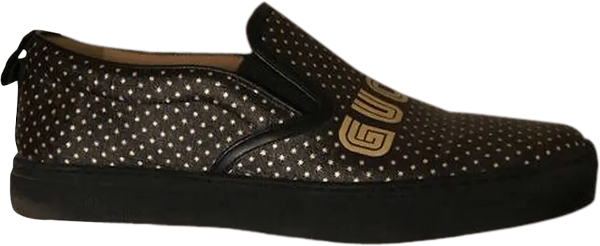  Gucci GG Supreme Slip-On &#039;Guccy Print - Black&#039;