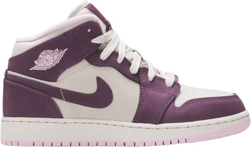  Jordan 1 Mid Pro Purple Desert Sand (GS)