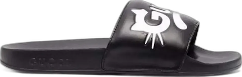 Gucci Kitty Logo Slides Black (W)