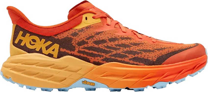 Hoka One One Speedgoat 5 2E Wide &#039;Puffin&#039;s Bill Amber Yellow&#039;