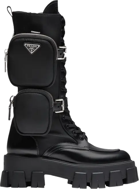  Prada Wmns Monolith Boot Brushed Rois &#039;Black&#039;
