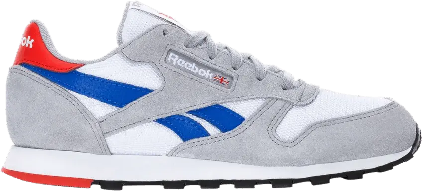  Reebok Classic Leather Kids &#039;White Grey Cobalt&#039;
