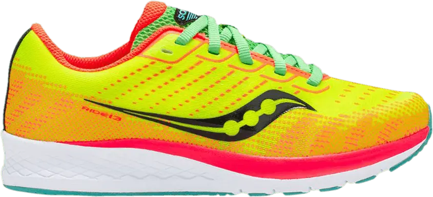  Saucony Ride 13 Kids &#039;Citron Mutant&#039;