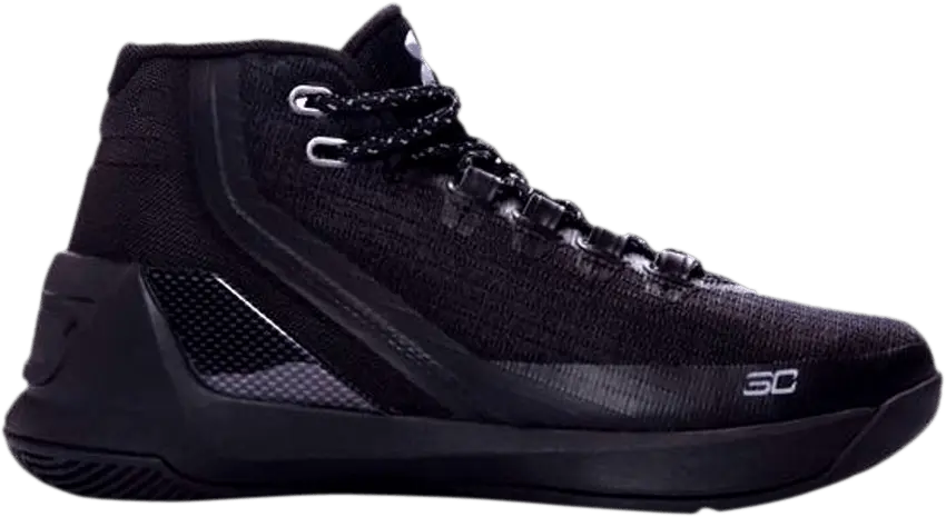  Under Armour Curry 3 GS &#039;Triple Black&#039;