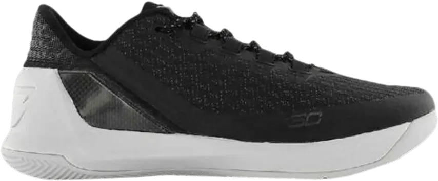  Under Armour Curry 3 Low &#039;Black White&#039;