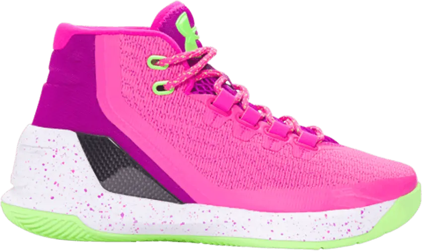  Under Armour Curry 3 Mid GS &#039;Lunar Pink&#039;