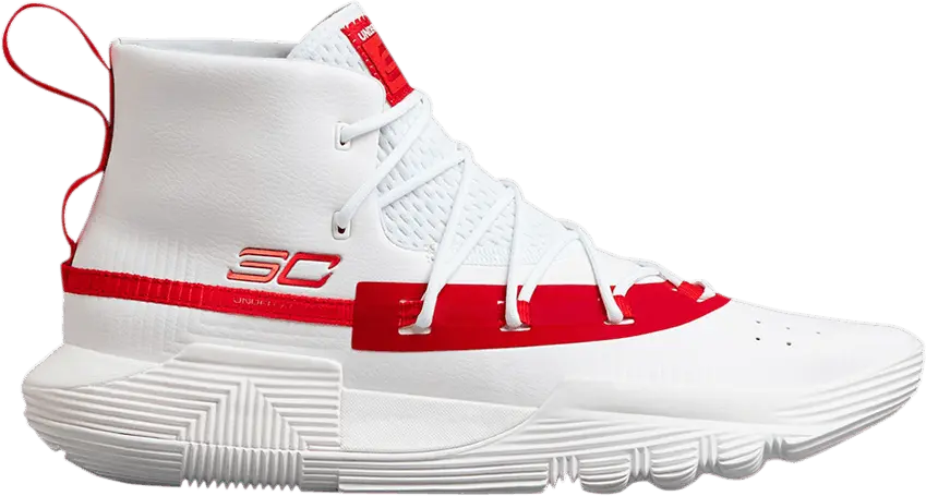  Under Armour Curry 3Zer0 2 &#039;White Red&#039;