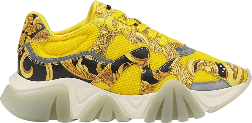 Versace Squalo Barocco Print Yellow (Women&#039;s)