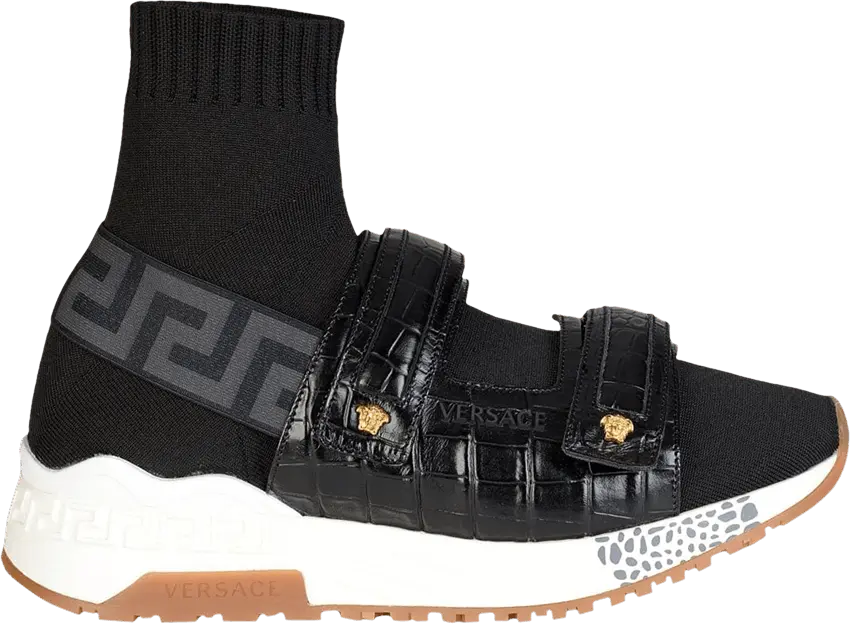 Versace Touch-Strap Sock Mid &#039;Black Oro Tribute&#039;