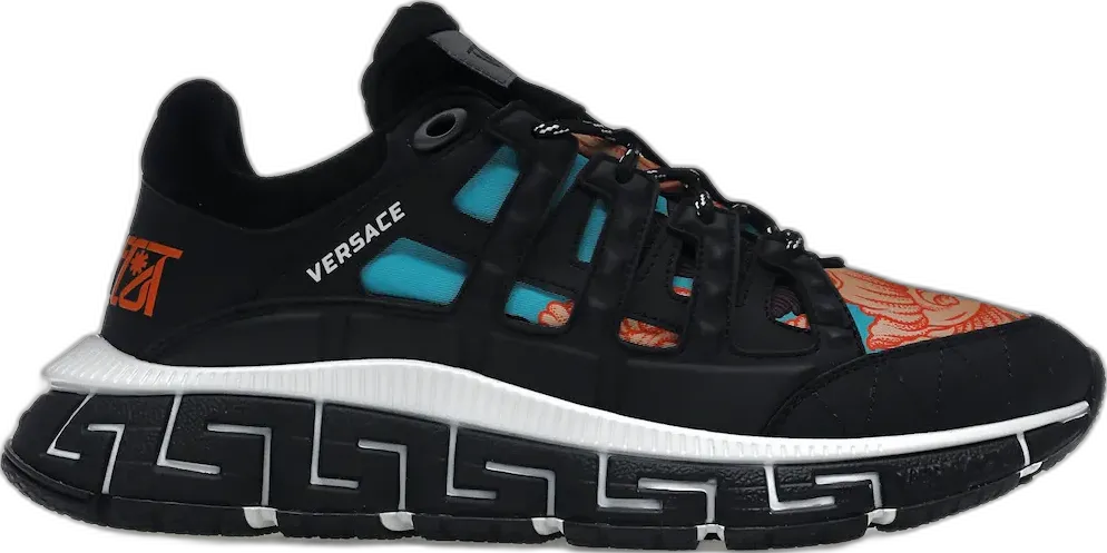  Versace Trigreca Black Blue Orange