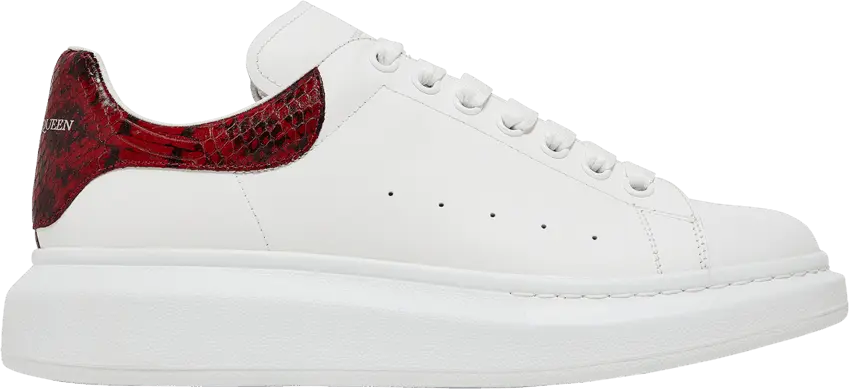  Alexander Mcqueen Alexander McQueen Oversized Sneaker &#039;White Red Python&#039;