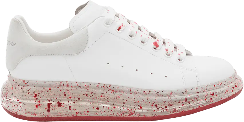  Alexander Mcqueen Alexander McQueen Oversized Sneaker &#039;White Red Splatter&#039;