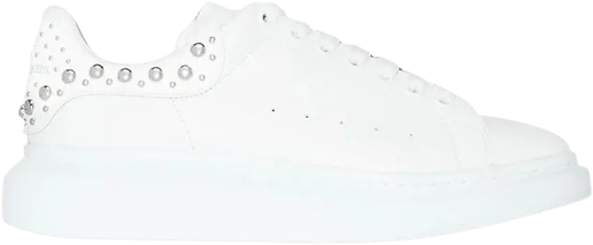  Alexander Mcqueen Alexander McQueen Oversized Sneaker &#039;White Silver Studded&#039;