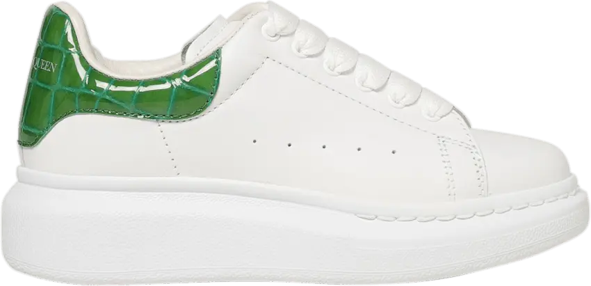  Alexander Mcqueen Oversized Sneaker Kids &#039;Chrome Green Crocodile&#039;