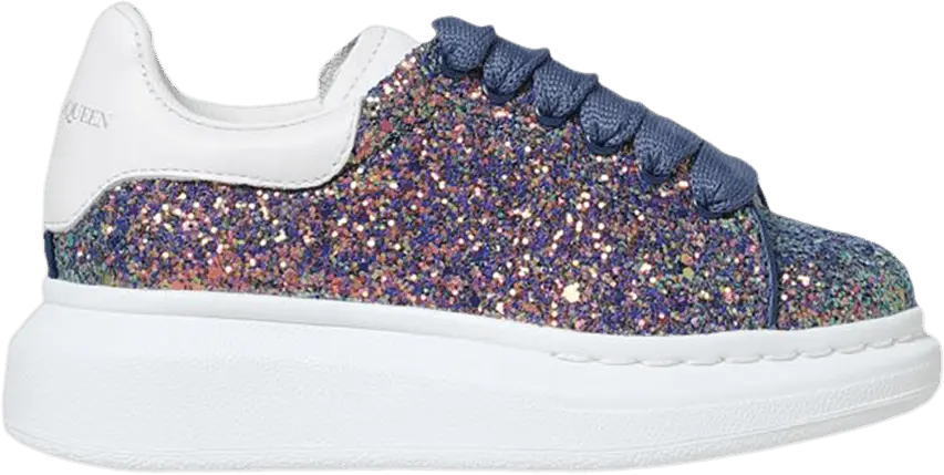  Alexander Mcqueen Alexander McQueen Oversized Sneaker Kids &#039;Grey Petrol Glitter&#039;