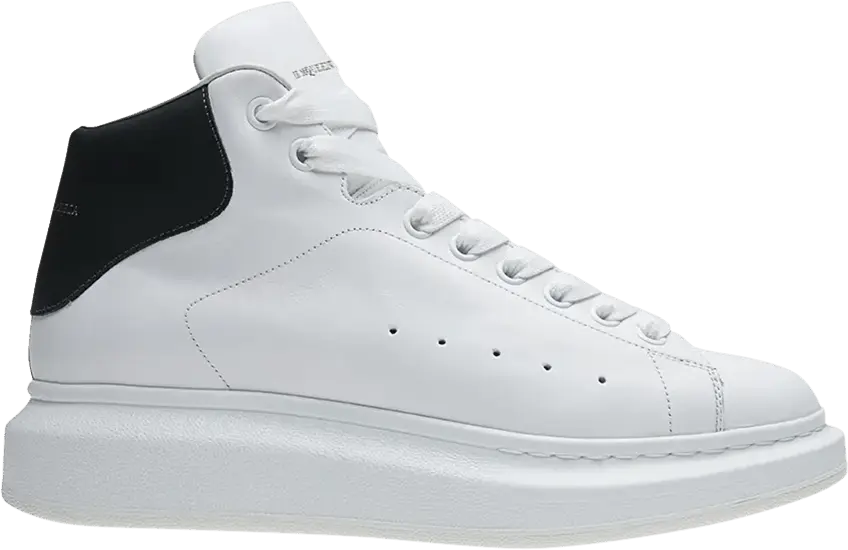  Alexander Mcqueen Alexander McQueen Oversized Sole Mid &#039;White Black&#039;